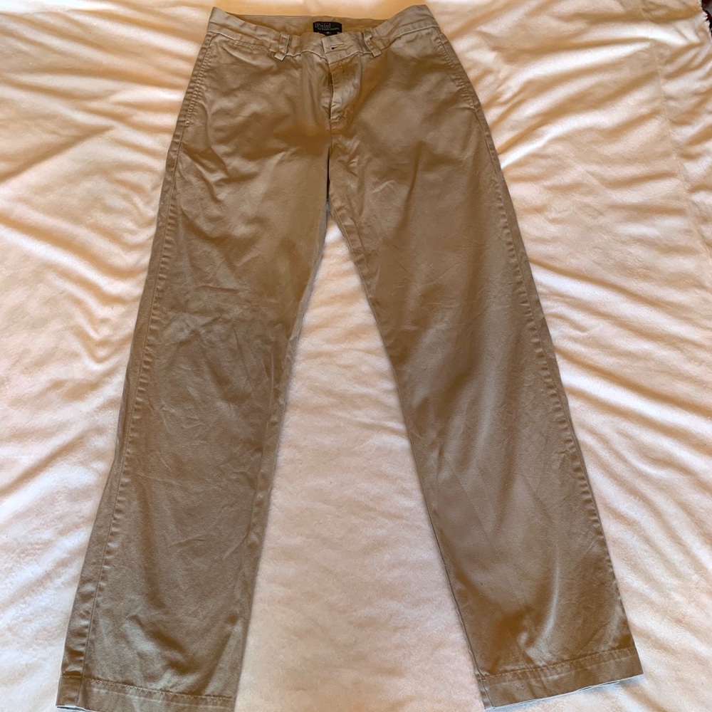 Boy’s Polo by Ralph Lauren Khaki Pants